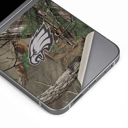NFL Philadelphia Eagles Realtree Xtra Green Camo Galaxy Z Flip6 Skin